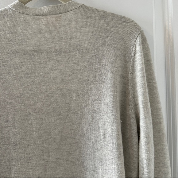 FatFace Oatmeal Knit Open Front Long Cardigan Women's Size 12 Edge To Edge Comfy - Picture 9 of 15